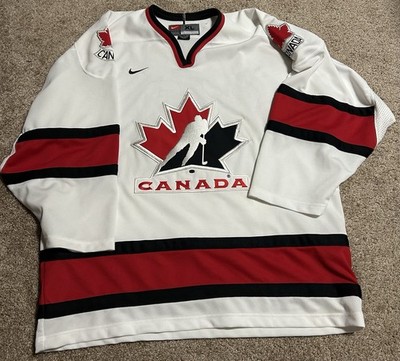 Nike Team Canada Hockey Jersey White Red #10 East Kootenay Realty XL Sewn Logo