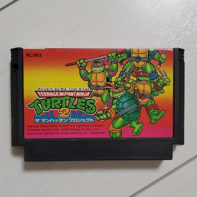 Turtles 2 Nintendo Famicom Konami 1991 Japanese Version RC863 Action Retro 22