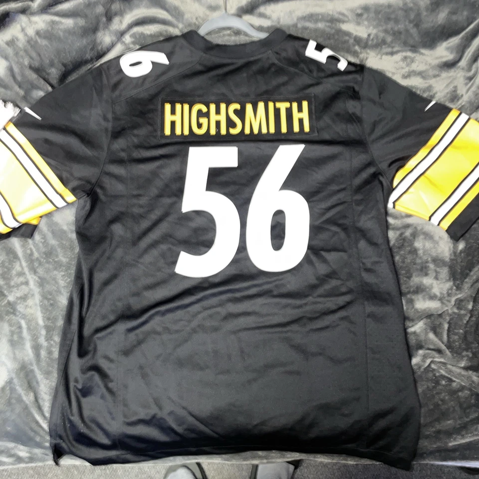 Camiseta deportiva cosida en el campo Nike de los Pittsburgh Steelers NFL talla XL negra Foto 4 de 4
