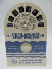 View-Master Reel 21, Crater Lake National Park I, OR, Hand Lettered, Single Reel