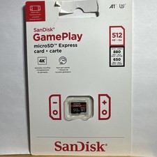 SanDisk MicroSD Express 512 GB GamePlay Memory Card BRAND NEW 
