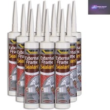 Water-Resistant White Acrylic Sealant, 12 Tubes of 310ml - Ultimate Protection