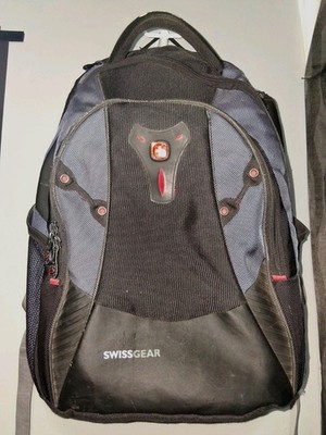 SwissGear by Wenger Mythos Black Blue Red 15.4 inch Laptop Travel Backpack 