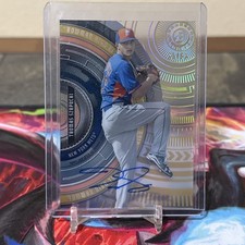 2017 BOWMAN HIGH TEK GOLD REFRACTOR AUTO THOMAS SZAPUCKI METS /50