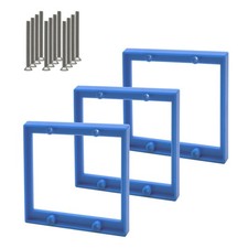 1/4 Double Gang Receptacle Outlet Box Extender,Blue Electrical Outlet Ext