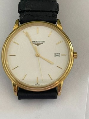 Longines Les Grandes Classiques L4.677.2 Quarz Uhr Gold Datum + Papiere VINTAGE