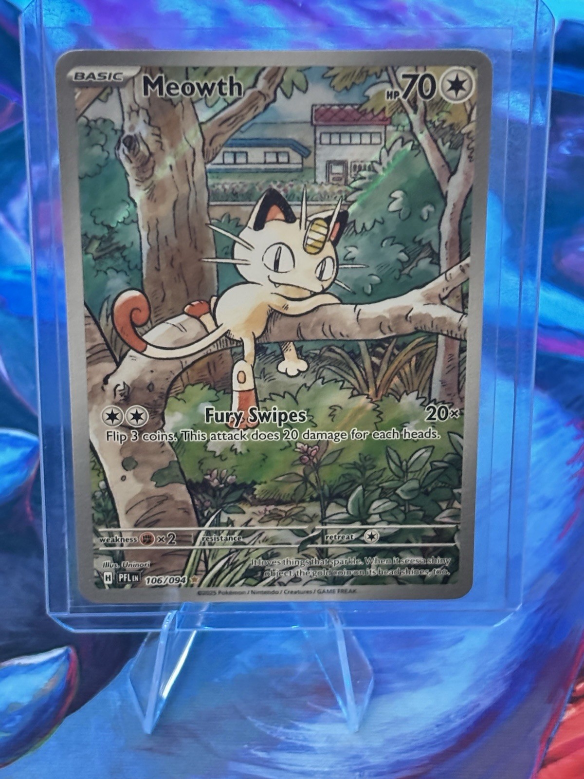 Meowth 106/094 Me02: Phantasmal Flames Holo