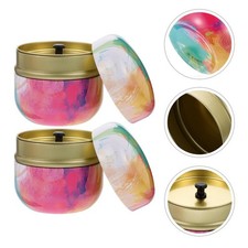 2 Stück Teebehälter, runde Dosen, tragbare Mini-Dosen, Tee-Süßigkeitsboxen