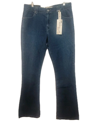 NWT Vintage Y2K Levis Jeans Blue 525 Nouveau Stretch Low Boot Cut Sz 12 x 34''