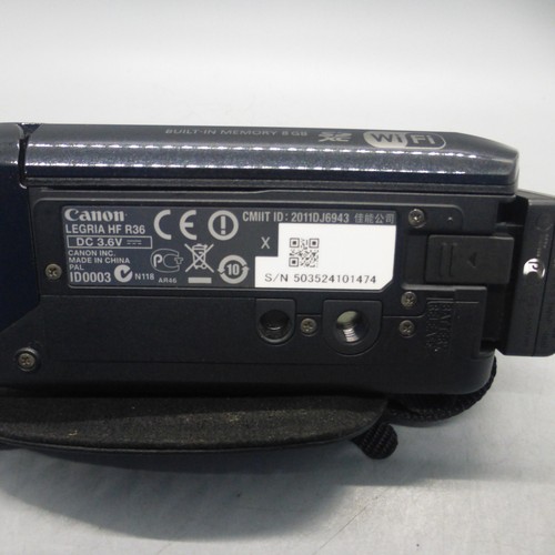 Canon Legria HF R36 Handheld High Definition WiFi Camcorder Black Tested - Picture 6 of 8
