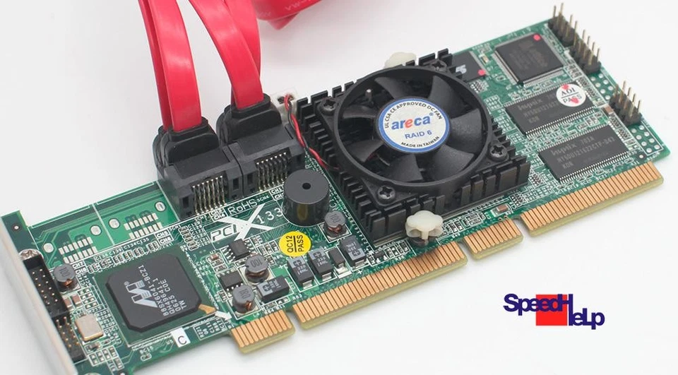 Areca Raid 6 71-111001-0013 SATA Pci-X Controller 4 Serial Ata Port Incl 4 Cable - Image 2 of 4