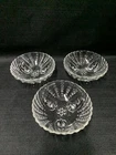 VTG 3 Anchor Hocking Glass Burple Inspiration Clear Dessert Bowls