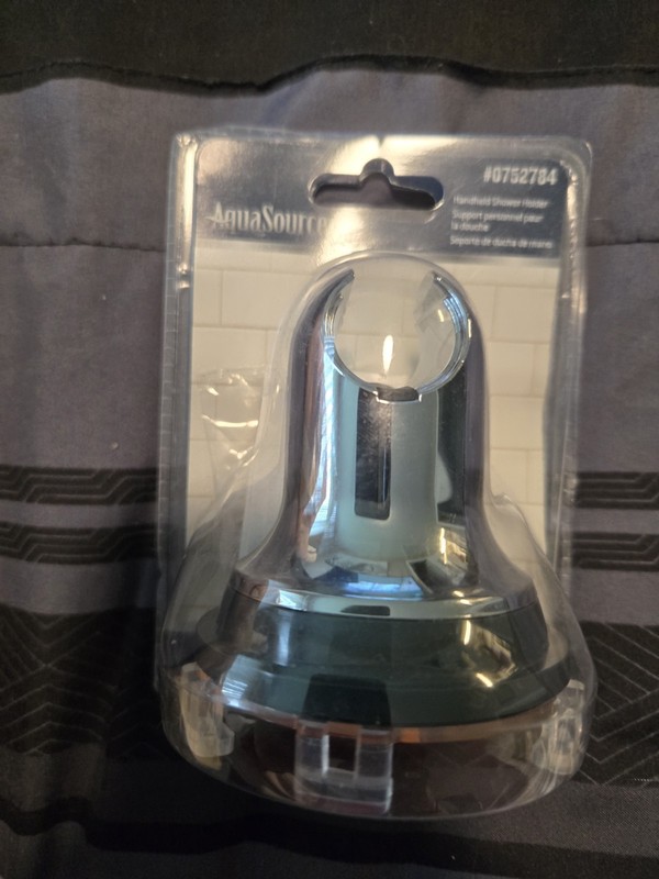 AquaSource Handheld Shower Holder Model Number #0752784 Chrome-finish New In Box
