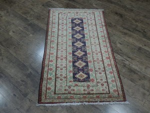 Vintage Turkish Rug,HandMade Anatolian Turkish Geometric Tribal Rug 2.5x4.2 Ft