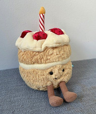 Jellycat Amuseables Strawberry Birthday Cake Plush Toy   Cute Gift NWT TRENDY