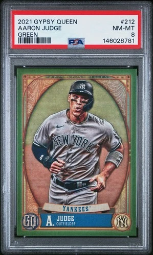 2021 Topps Gypsy Queen - Aaron Judge #212 Green PSA 8