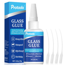 Glass Glue, 35G Heavy Duty Super Strong Clear Glue, Waterproof Heat Resistant Ad