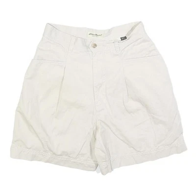 Eddie Bauer Femmes Coton Blanc Shorts Décontractés XS W26 Style D'Été - Photo 1/4