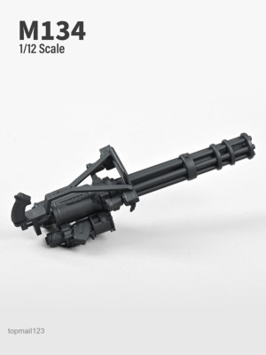 ZYTOYS 1/12 M134 WWII Gun Rifle Gatling Weapon Model Fit 6