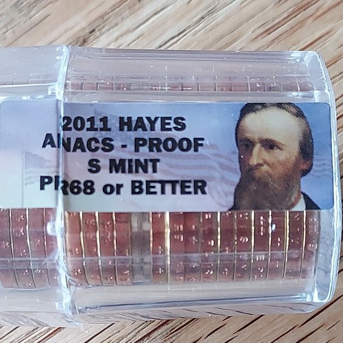 2011 S Rutherford Hayes Presidential Dollar Proof from Proof Roll ANACS 68+Grade - Picture 2 of 2