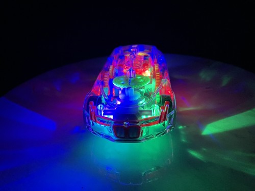 Durable Toy with Music and LED Lights Electric Transparent Race Car Toys - Picture 2 of 3