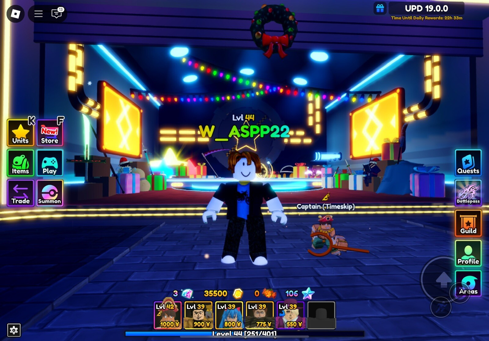 Anime Adventures Account 🔥          Fast🚚💨 and 💸Cheap💸 LEVEL 44