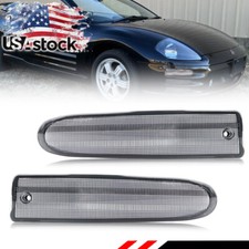 2x Clear Lens Front Bumper Turn Signal Lights For 2000-2002 Mitsubishi Eclipse 2x Clear Lens Front Bumper Turn Signal Lights For 2000-2002 Mitsubishi Eclipse