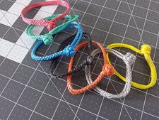 Soft Shackles one pair , strongest Button knot  , 7 colors