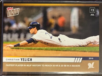 2019 Topps Now #505 Christian Yelich Milwaukee Brewers
