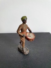 Elastolin Lineol Soldat Trommler Abessinier Inder Turban Koloni Militär WK Masse