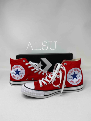 red ankle converse