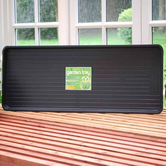 Garland Jumbo Plastic Rectangular Garden Greenhouse Tray - Black