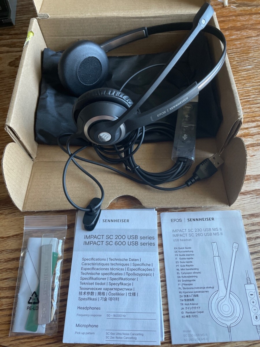Sennheiser Impact SC 260 MS II USB Wired Headset SCWH22 | eBay Sennheiser Impact SC 260 MS II USB Wired Headset SCWH22 | eBay