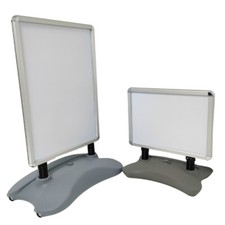 Heavy Duty Silver Pavement Sign Waterbase A1&A2 Outdoor Poster Display Stand