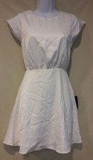 LULUS White Open Back Mini Dress (XS)