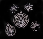 5pcs Spider Scorpion Silver Pendant Charm GOOD LUCK Bracelet Set Jewelry GOTHIC  — photo 1