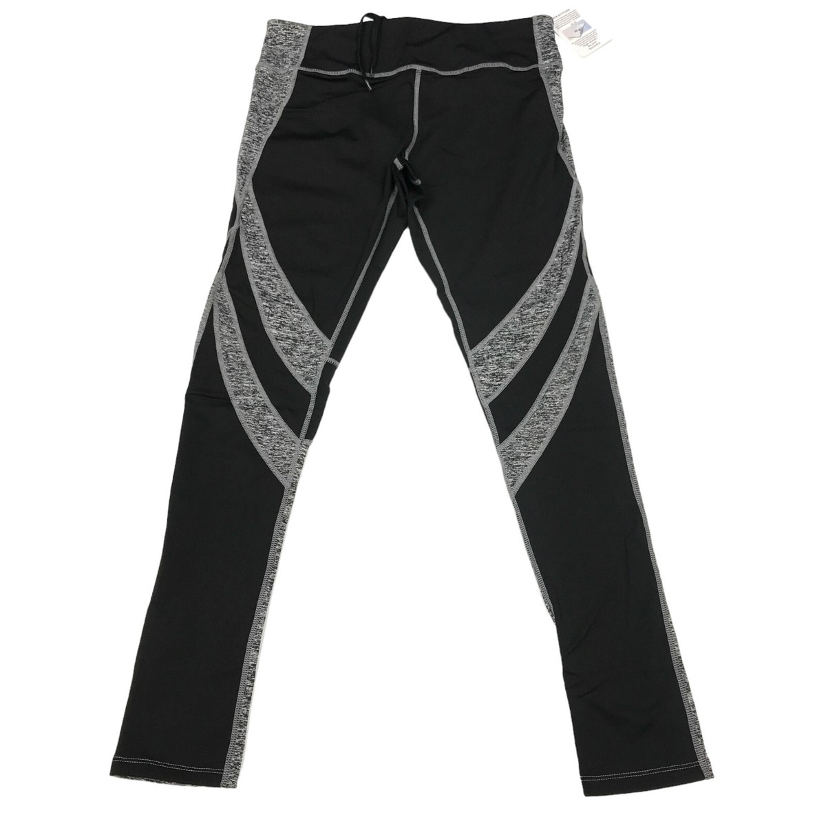 Temu Womens Size L Activewear Leggings Black/Grey