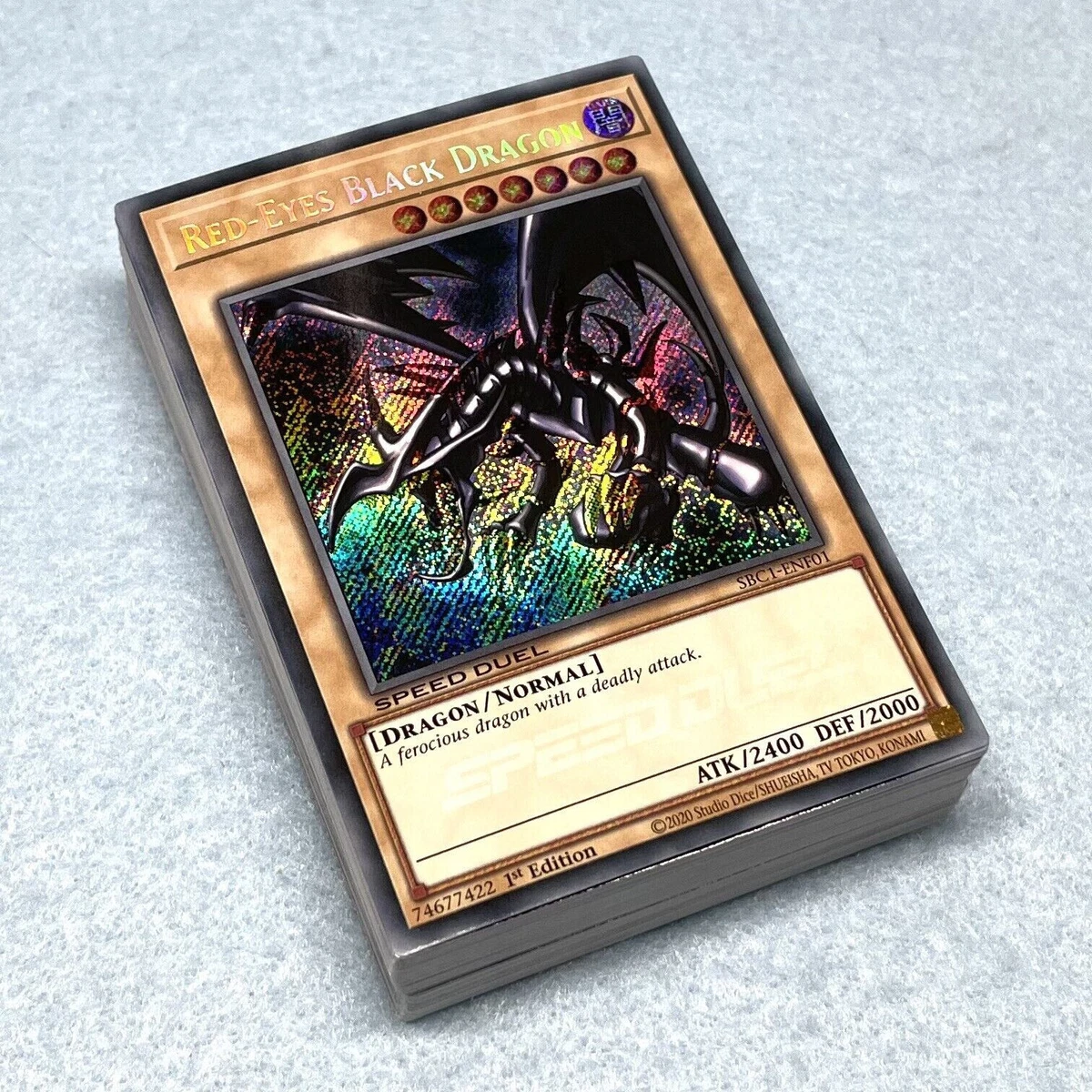 RED-EYES DRAGON シークレットレア GEM MT Red-Eyes Darkness Metal Dragon Secret Rare QCAC-JP032 1枚 (Used