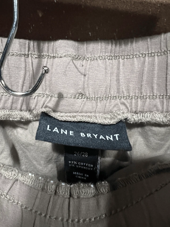 Lane Bryant Womens Brown Shorts Pull On w/ Drawstring Plus Size 26/28 - Imagem 3 de 4