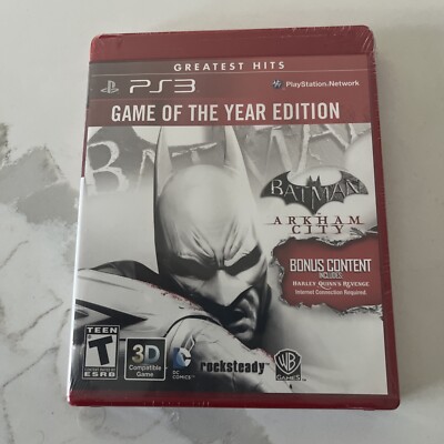 Batman Arkham City Game of the Year Edition (PlayStation 3, 2012) NEW & SEALED!