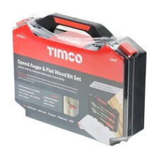 Timco Kit 5pz Coclea Velocità Falegname e Punte Piatte per Legno per Travetti e Borchie