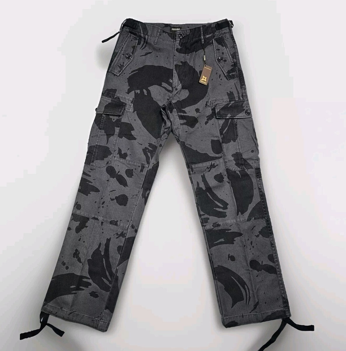 【HI FI FNK】Pack Camo Cargo Pants Cargo Pants for Women Camo Pants High Waist Wide Leg Baggy
