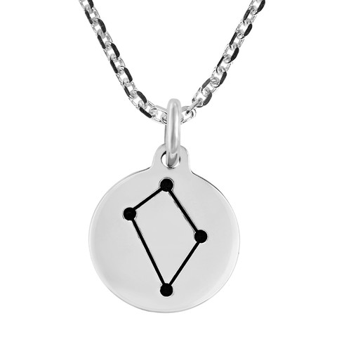 Libra Star Constellation .925 Sterling Silver Pendant Necklace | eBay