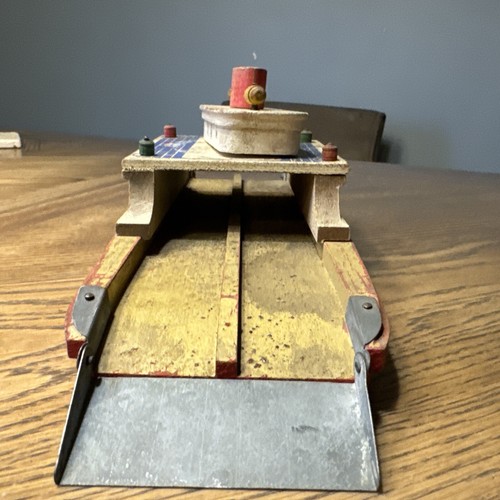 1940’s KEYSTONE CAR FERRY BOAT WOODEN Metal RAMPS Display/Restore Vintage - Picture 12 of 16