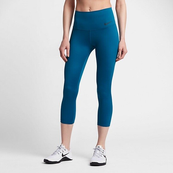 $140 Women's Nike Zonal Strength Crop Compression Tights Training  833734-458 S