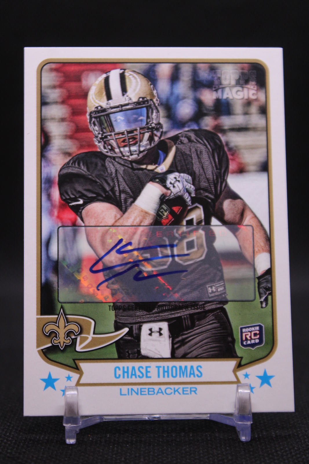 Chase Thomas #184 2013 Topps Magic Autographs New Orleans SaintsAU Auto