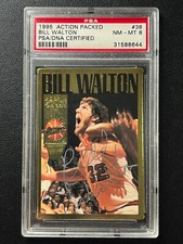 BILL WALTON PSA 8 1995 ACTION PACKED BASKETBALL #38 GREATS OF THE GAME AUTO 8644
