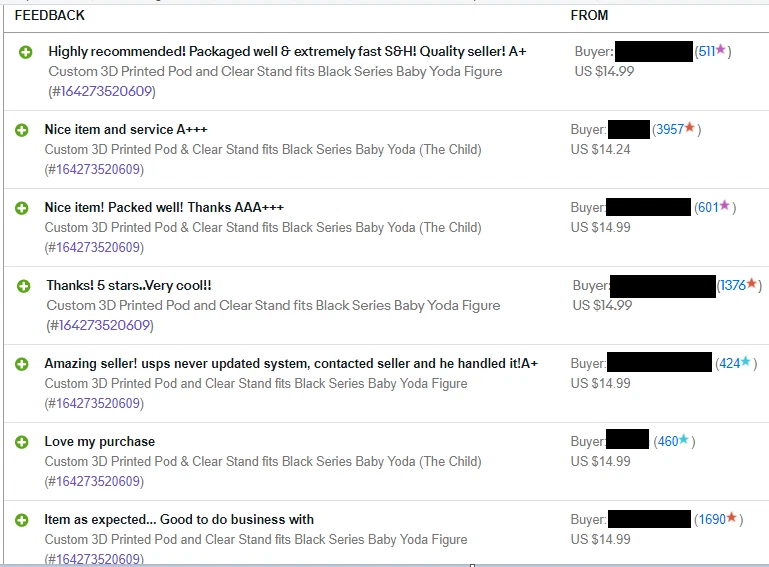 Cápsula impresa en 3D personalizada y soporte transparente se adapta a la serie negra Baby Yoda (The Child) Foto 3 de 4