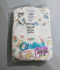 Vintage Carter's Short Sleeve Bodysuits Size 9 -12 Months, Set of 3 Alphabet