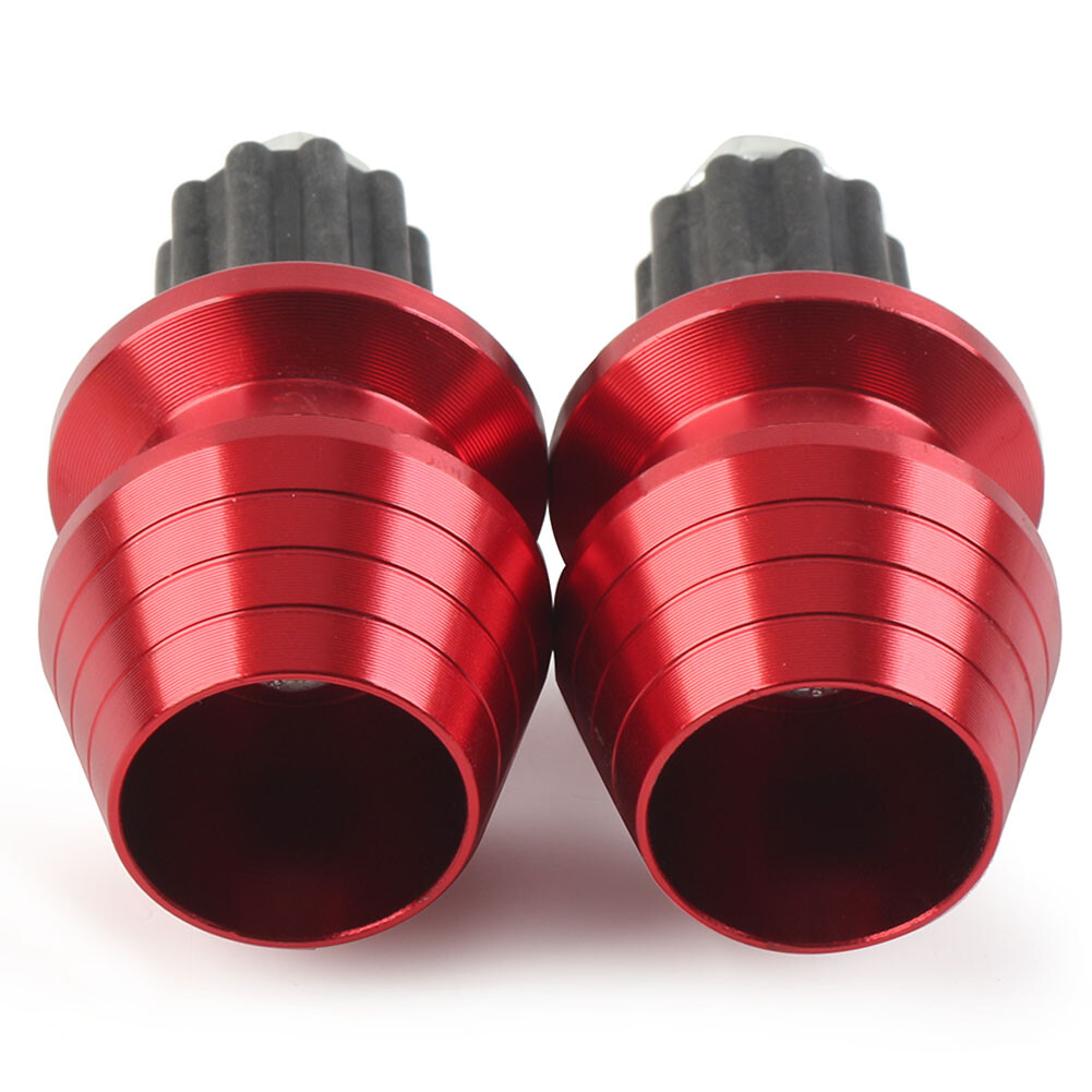 1 Pair 7/8" CNC Motorcycle Aluminum Bar End Plugs Sliders Hand Grips